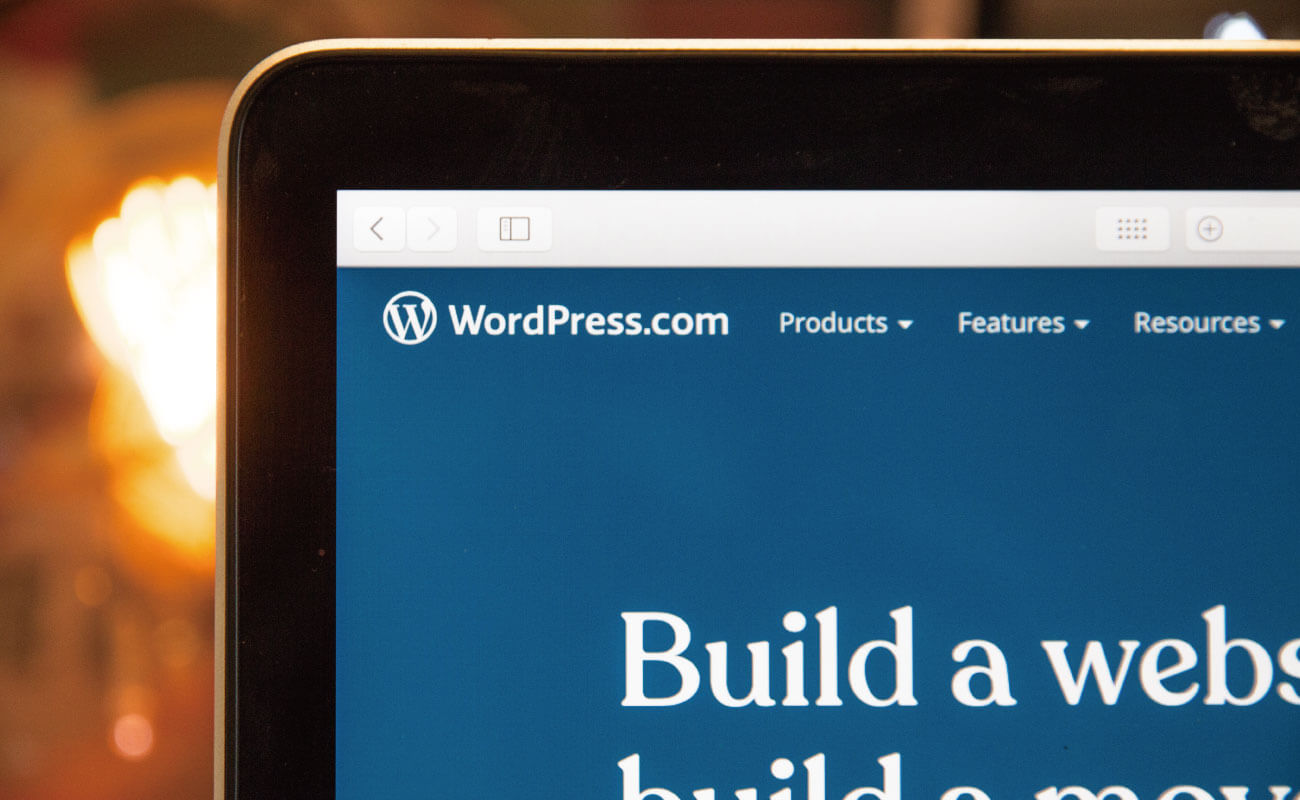 WordPress.comのウェブサイトトップ画面に関する写真